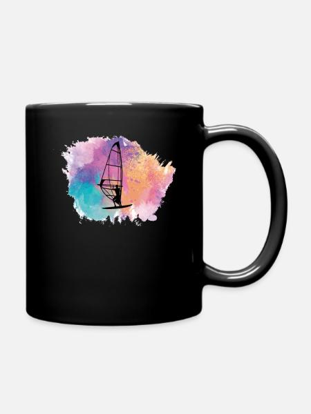 Windsurfen Windsurfer - Tasse einfarbig - Schwarz
