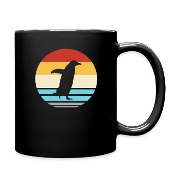 Pinguin Südpol Penguin - Tasse einfarbig - Schwarz - Rechts