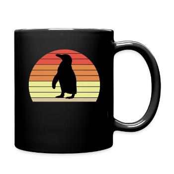 Pinguin Südpol Penguin - Tasse einfarbig - Schwarz - Rechts