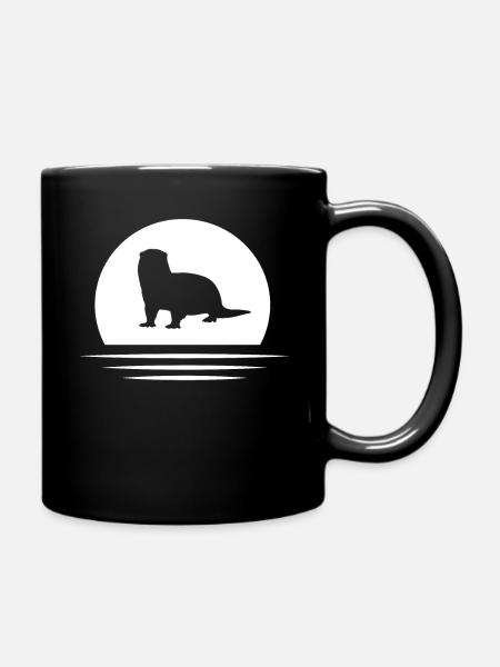 Otter - Tasse einfarbig - Schwarz