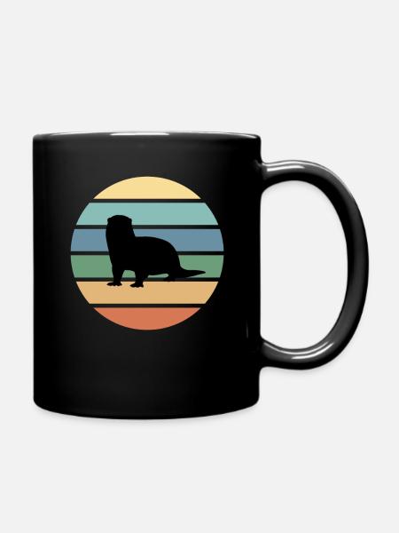 Otter - Tasse einfarbig - Schwarz