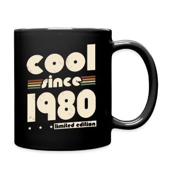 Cool since 1980 vintage birthday 1980 - Full Colour Mug - black - Right
