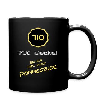 710 Deckel Auto Tuning Werkstatt Design - Tasse einfarbig - Schwarz - Rechts