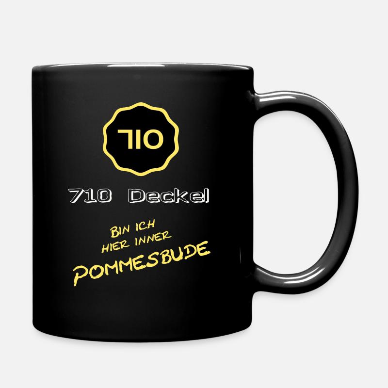 710 Deckel Auto Tuning Werkstatt Design - Tasse einfarbig - Schwarz