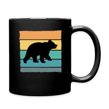 Ours Sauvage Ours brun - Mug uni - noir - Droite