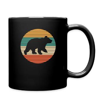 Ours Sauvage Ours brun - Mug uni - noir - Droite