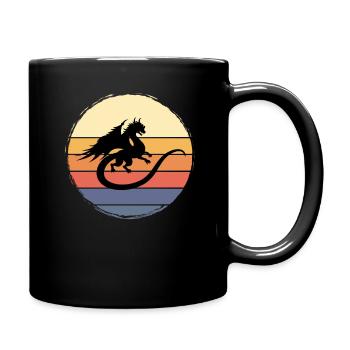 Dragons Créatures fabuleuses Lézard - Mug uni - noir - Droite