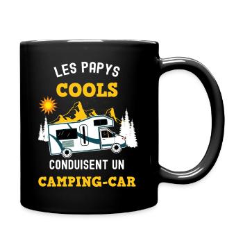 Camping-car papy cool - Mug uni - noir - Droite
