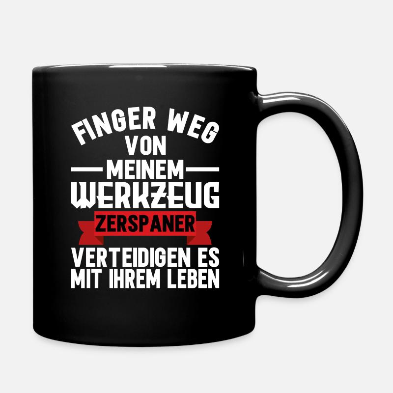 Zerspaner Zerspanungsmechaniker Dreher - Tasse einfarbig - Schwarz
