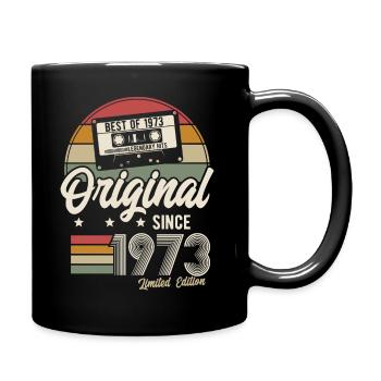 Original since 1973 Vintage Retro Birthday - Full Colour Mug - black - Right