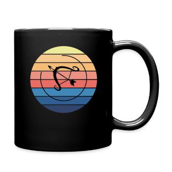 Sternzeichen Schütze Horoskop - Tasse einfarbig - Schwarz - Rechts