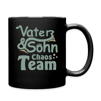 Bester Vater, Vater und Sohn - Tasse einfarbig - Schwarz - Rechts