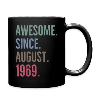 Génial depuis août 1969 - Mug uni - noir - Droite