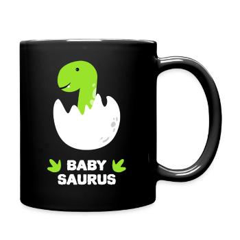 Baby Saurus - Full Colour Mug - black - Right