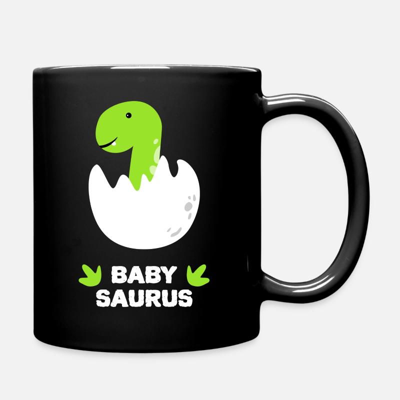 Baby Saurus - Tasse einfarbig - Schwarz