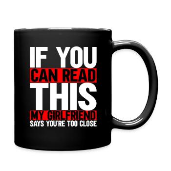 Copine Couple Amour Couple Cadeau - Mug uni - noir - Droite