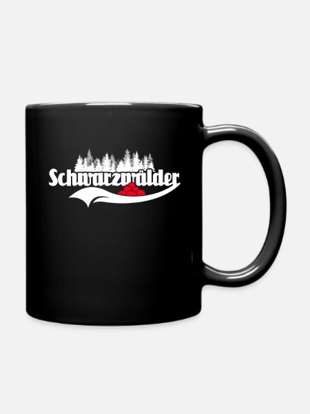 Schwarzwälder Sprüche Schwarzwald - Tasse einfarbig - Schwarz