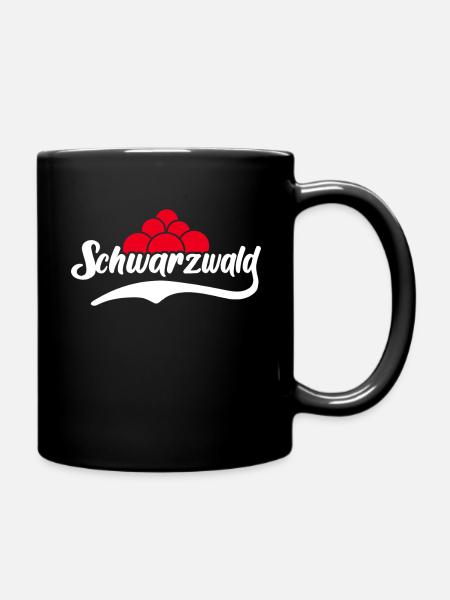 Schwarzwald Souvenir Schwarzwälder Sprüche - Tasse einfarbig - Schwarz
