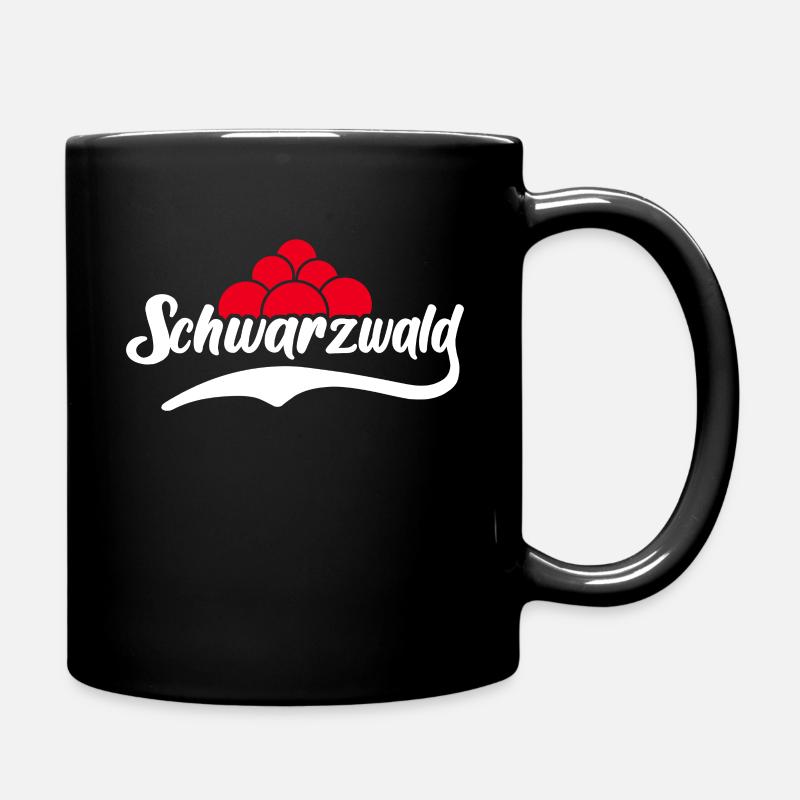 Schwarzwald Souvenir Schwarzwälder Sprüche - Tasse einfarbig - Schwarz