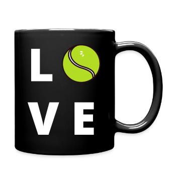 TENNIS D’AMOUR - Mug uni - noir - Droite