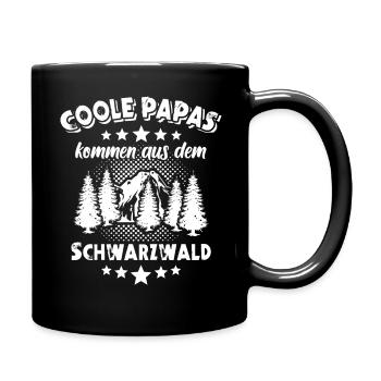 Schwarzwälder Papa Schwarzwald Papas - Tasse einfarbig - Schwarz - Rechts