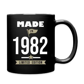 MADE IN 1982 né en 1982 anniversaire 40 ans cadeau - Mug uni - noir - Droite