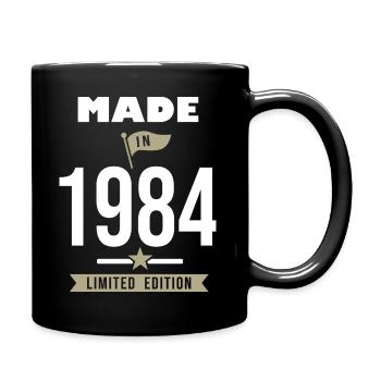 MADE IN 1984 Born in 1984 Anniversary - Full Colour Mug - black - Right