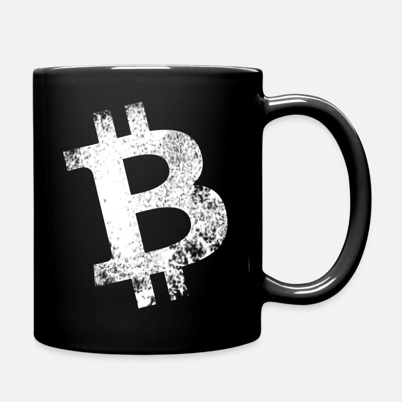 Bitcoin Krypto - Tasse einfarbig - Schwarz