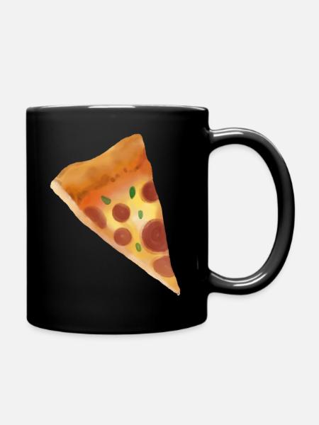 Pizza Pizza slice - Full Colour Mug - black