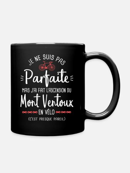 pas parfait mont Ventoux en vélo femme cyclisme - Mug uni - noir