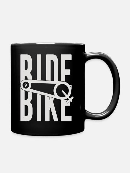 ride bike - Tasse einfarbig - Schwarz