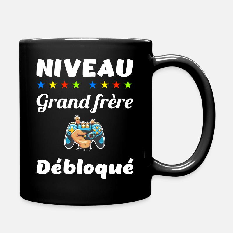 Niveau grand frère débloqué t-shirt idée cadeau - Mug uni - noir