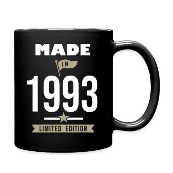 MADE IN 1993 né en 1993 anniversaire 30 ans - Mug uni - noir - Droite