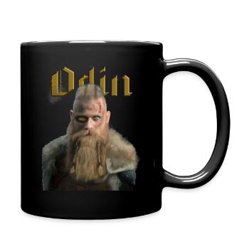 Junger Odin-Allvater - Tasse einfarbig - Schwarz - Rechts