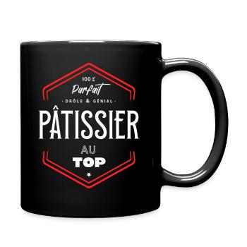 Pâtissier parfait et au top - Mug uni - noir - Droite