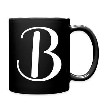 Kalligraphie, Initiale B - Tasse einfarbig - Schwarz - Rechts