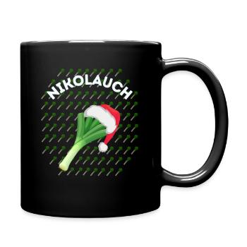 Nikolauch Nikolaus - Tasse einfarbig - Schwarz - Rechts