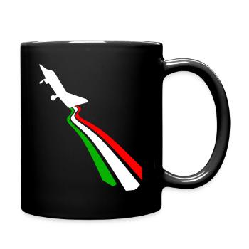 Drapeau de l'Italie - Mug uni - noir - Droite
