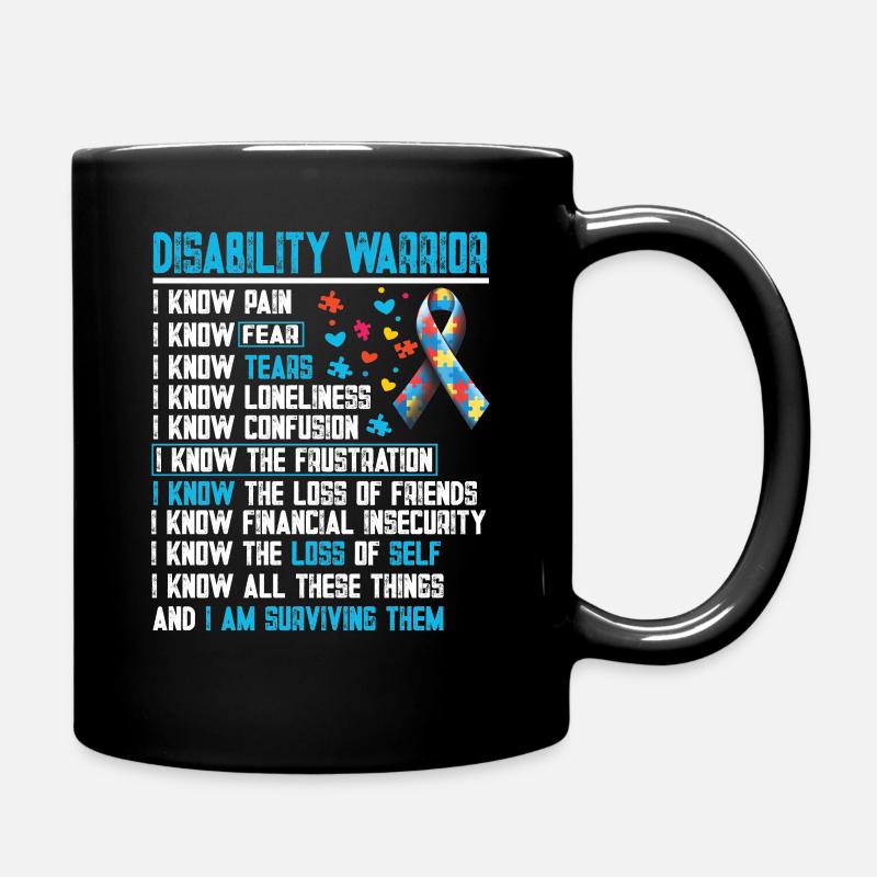 GUERRIER DU HANDICAP - Mug uni - noir