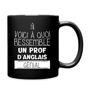 Anglais - Professeur - Génial - Cadeau - Drôle - Mug uni - noir - Droite