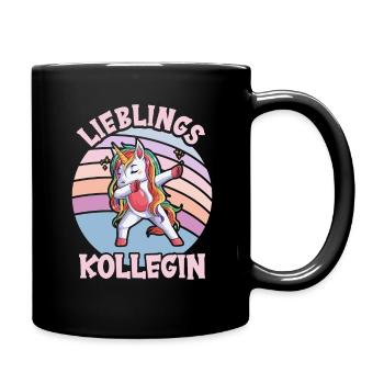 Lieblings Kollegin - Tasse einfarbig - Schwarz - Rechts
