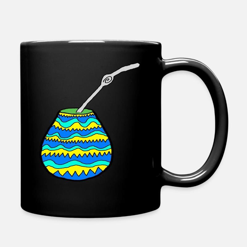 Colorful Mate Tea Mug - Full Colour Mug - black