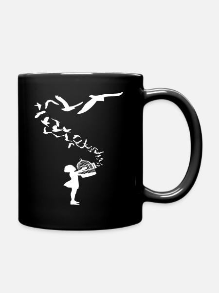 T-shirt végétalien - Mug uni - noir