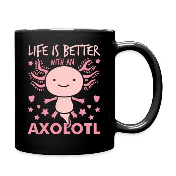 Axolotl - Mug uni - noir - Droite