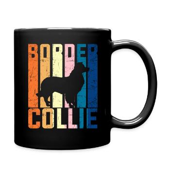 Border Collie - Mug uni - noir - Droite