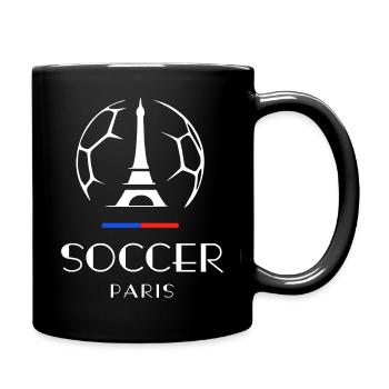 SOCCER PARIS Eiffel Tower Football Sports France - Full Colour Mug - black - Right