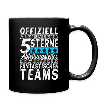 Chef Boss Abteilungsleiter Geschenk - Tasse einfarbig - Schwarz - Rechts