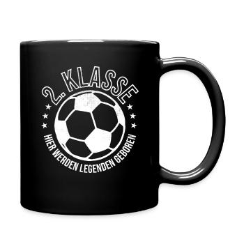 Fußball Unterhaus 2. Klasse Meistertitel Meister - Tasse einfarbig - Schwarz - Rechts