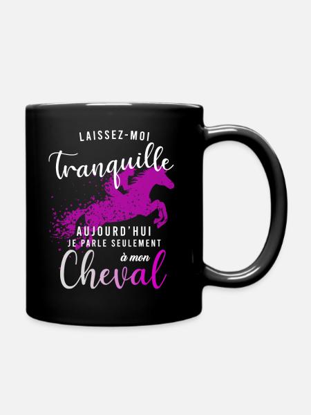 Laissez moi tranquille Aujourd hui je parle - Mug uni - noir