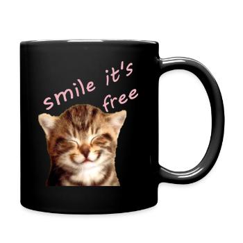 a kitten - Full Colour Mug - black - Right